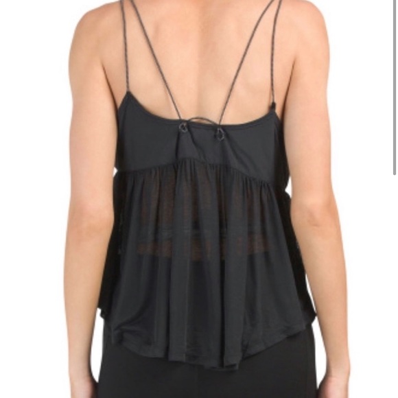 FREE PEOPLE FP MOVEMENT CATCH ME DRIFT TANK TOP IN BLACK SHEER SEXY BEACH small - Picture 5 of 17